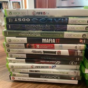 Xbox 360 games w boxes